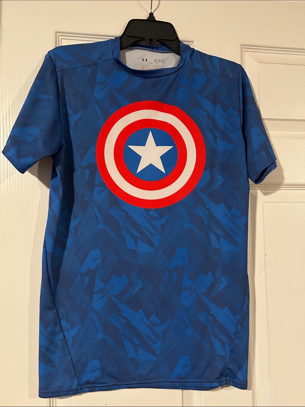 Under Armour Blue Kids Captain Shield Graphic Tee